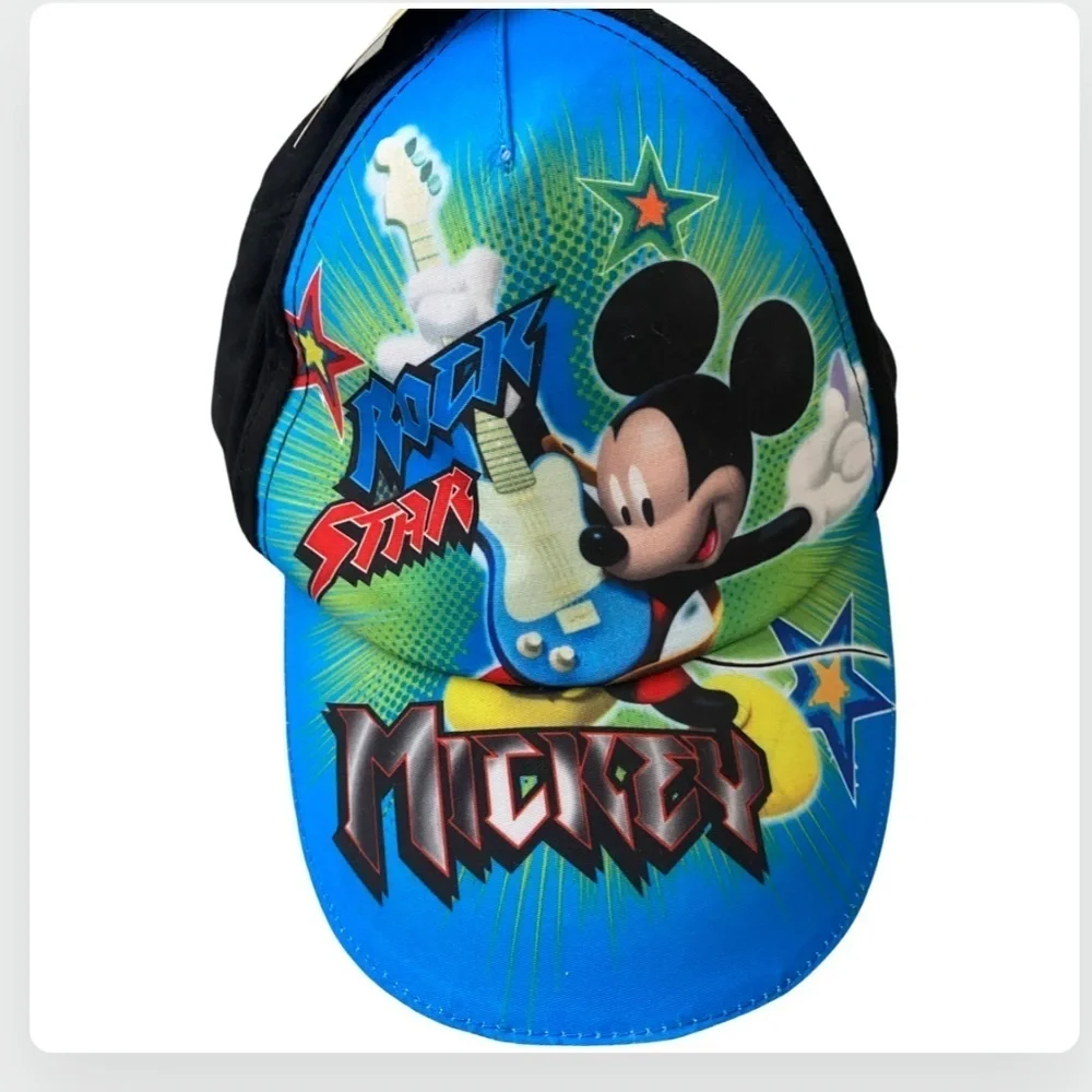 NWT Mickey Mouse Disney NWT Rock Star Baseball Kids Cap Hat